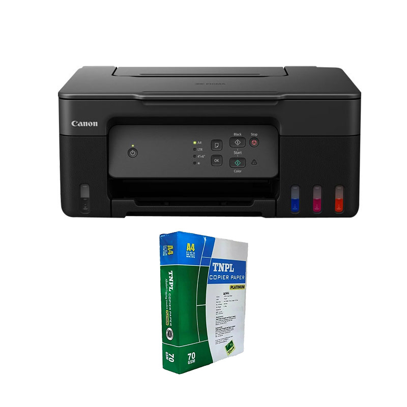 Picture of Canon PIXMA MegaTank G2730 All-in-one Inktank Printer (Black) +  A4 Sheet Bundle